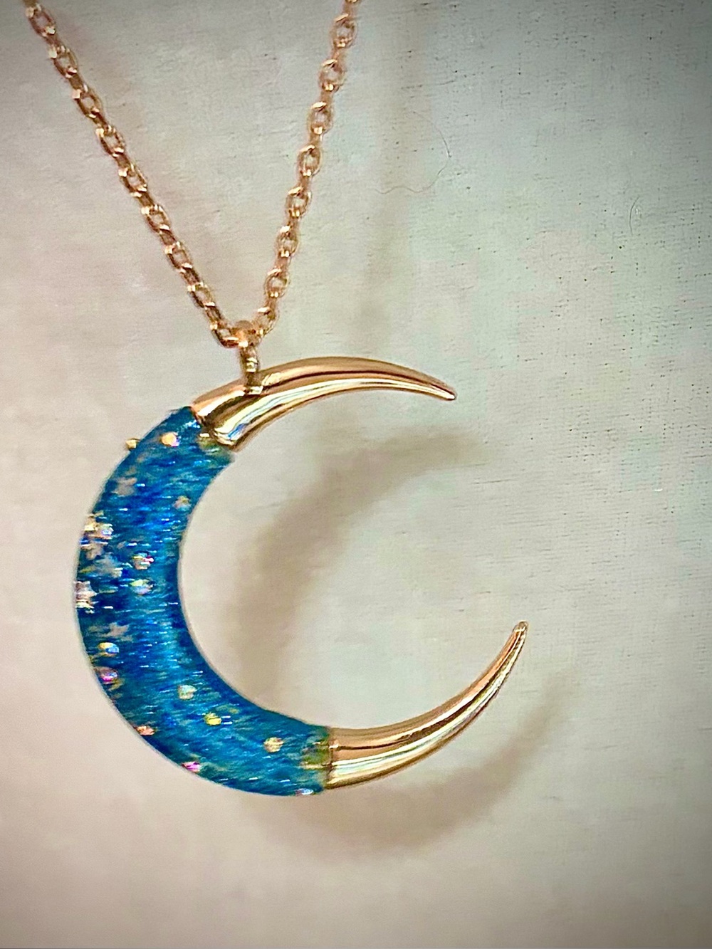 Betsey Johnson Celestial Moon Pendant Necklace